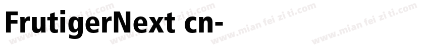 FrutigerNext cn字体转换